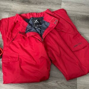 Red Atrix snow pants